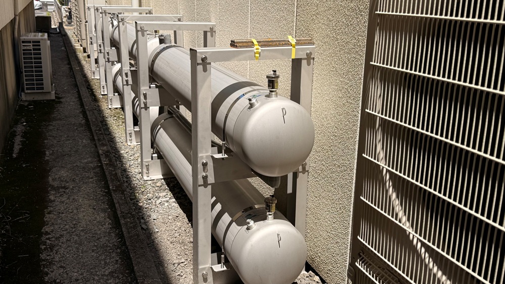 三重県東員町 工場 163リットル 2段 3セット設置事例