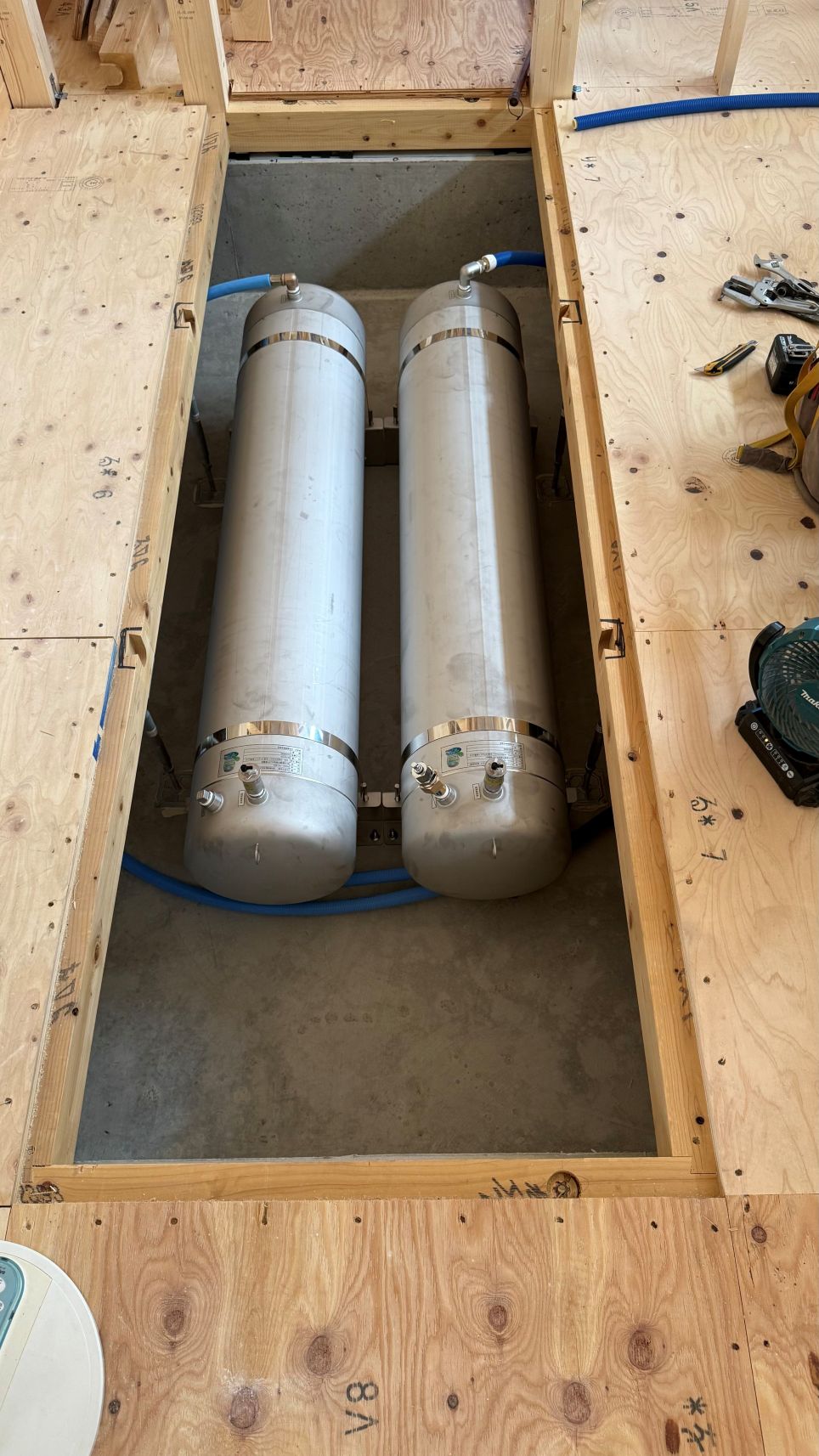 山梨県甲府市 新築設置 戸建ての設置事例